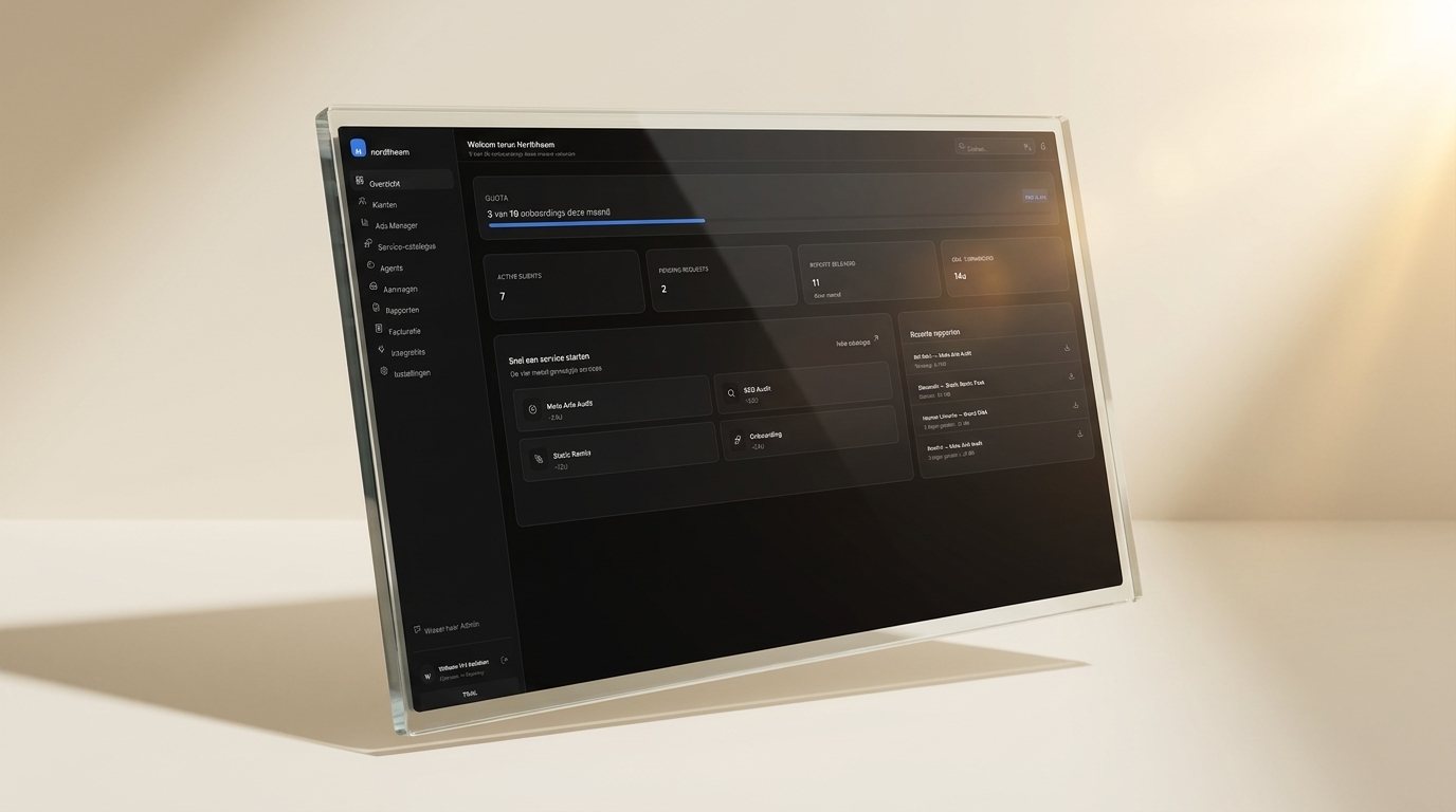 Agency Dashboard — klantenboek en quota