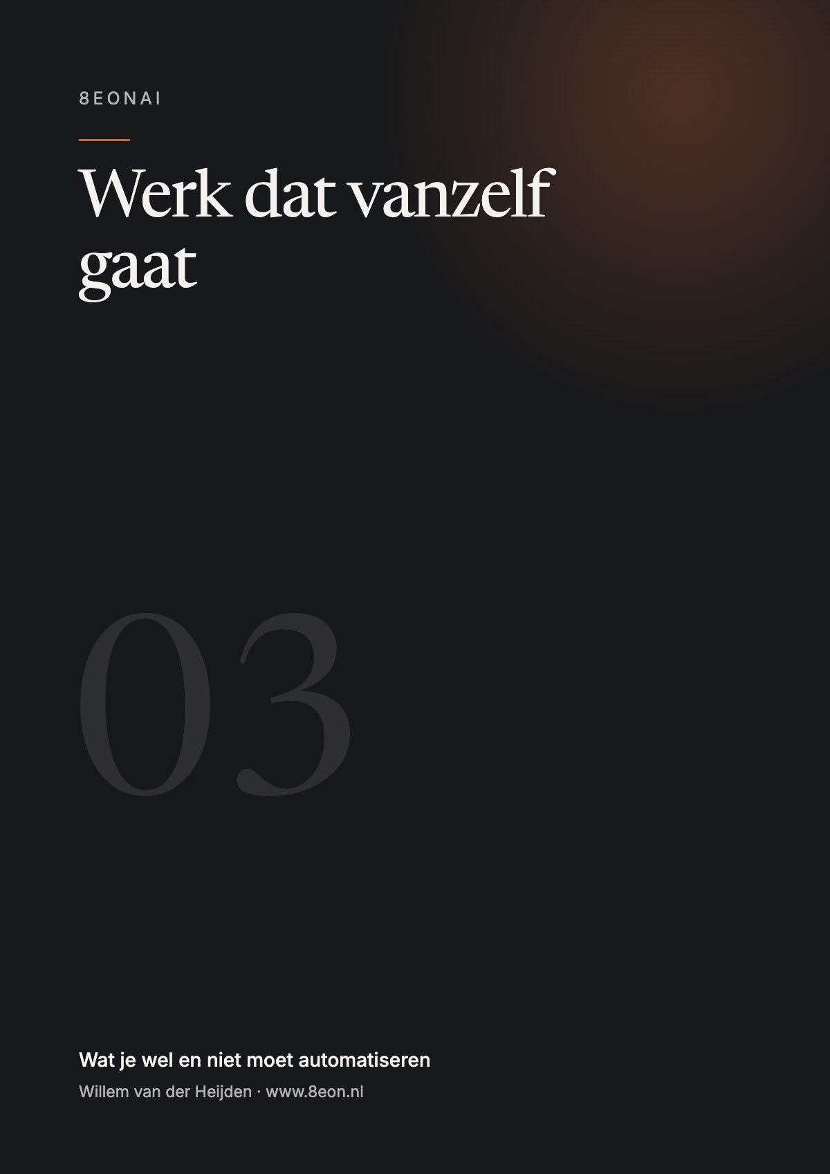 Omslag van Werk dat vanzelf gaat